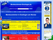 Tablet Screenshot of monteurzimmer-esslingen.de